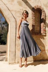 Keegan Maxi Dress Steel Gray