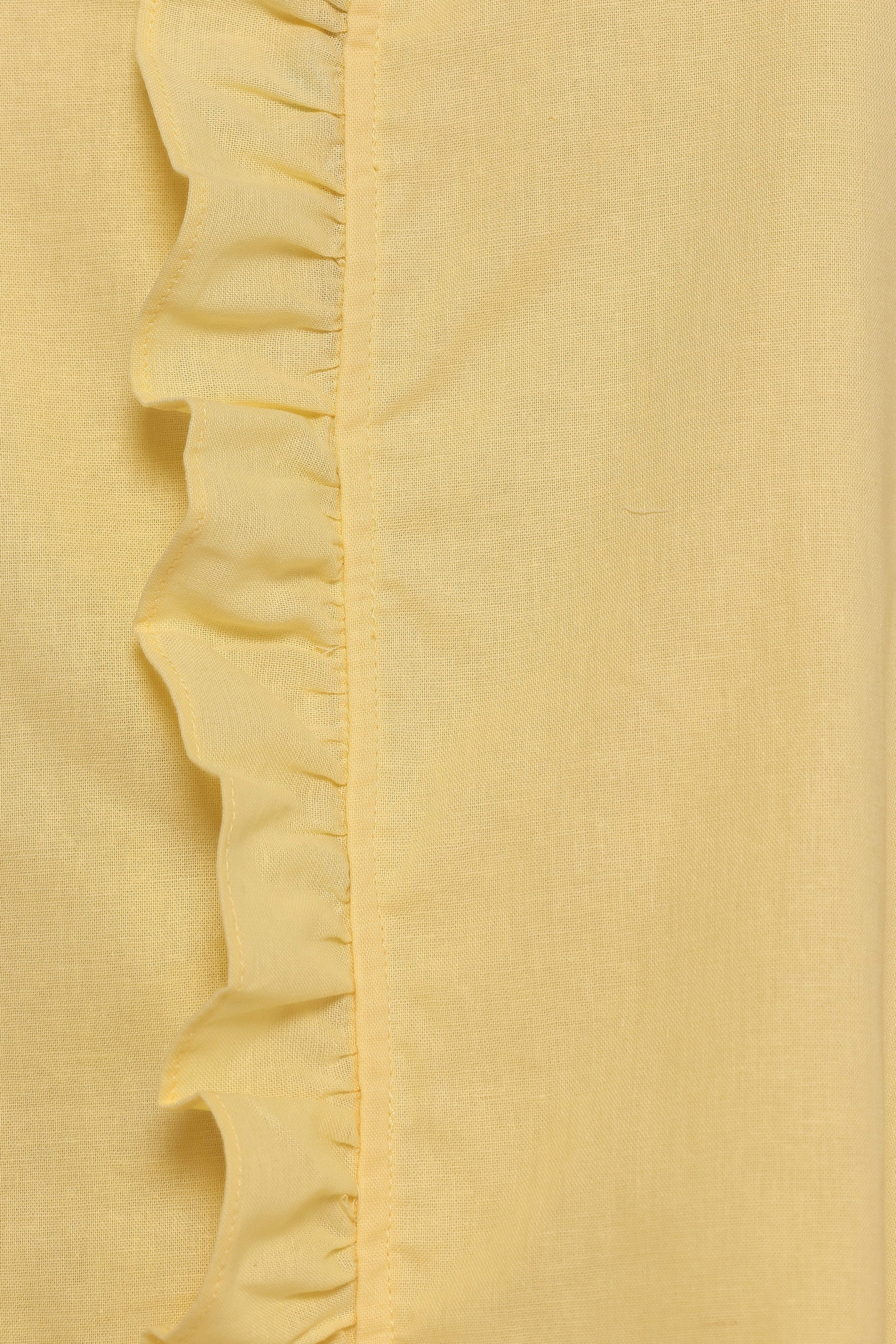 Cassandra Ruffle Mini Dress Butter Yellow