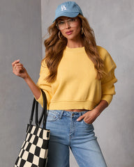 Elouise Cropped Crewneck Sweater