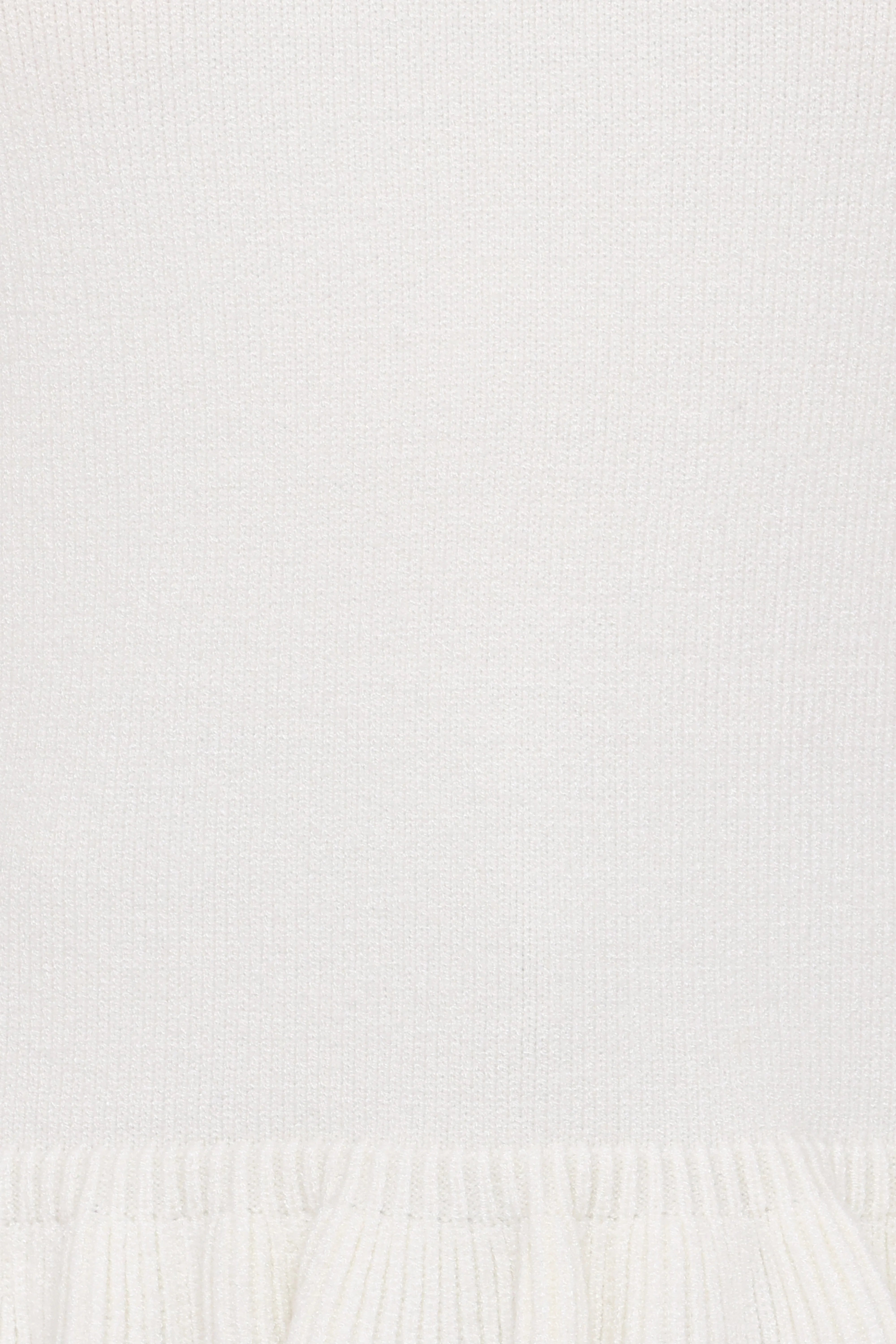 Emilie Short Sleeve Ruffle Crew Sweater Cream