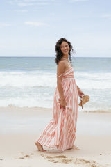 Odessa Maxi Dress Pink Stripe