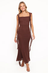 Chiara Maxi Dress Brown