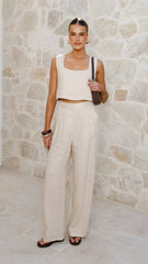 Tillie Crop Top Oatmeal