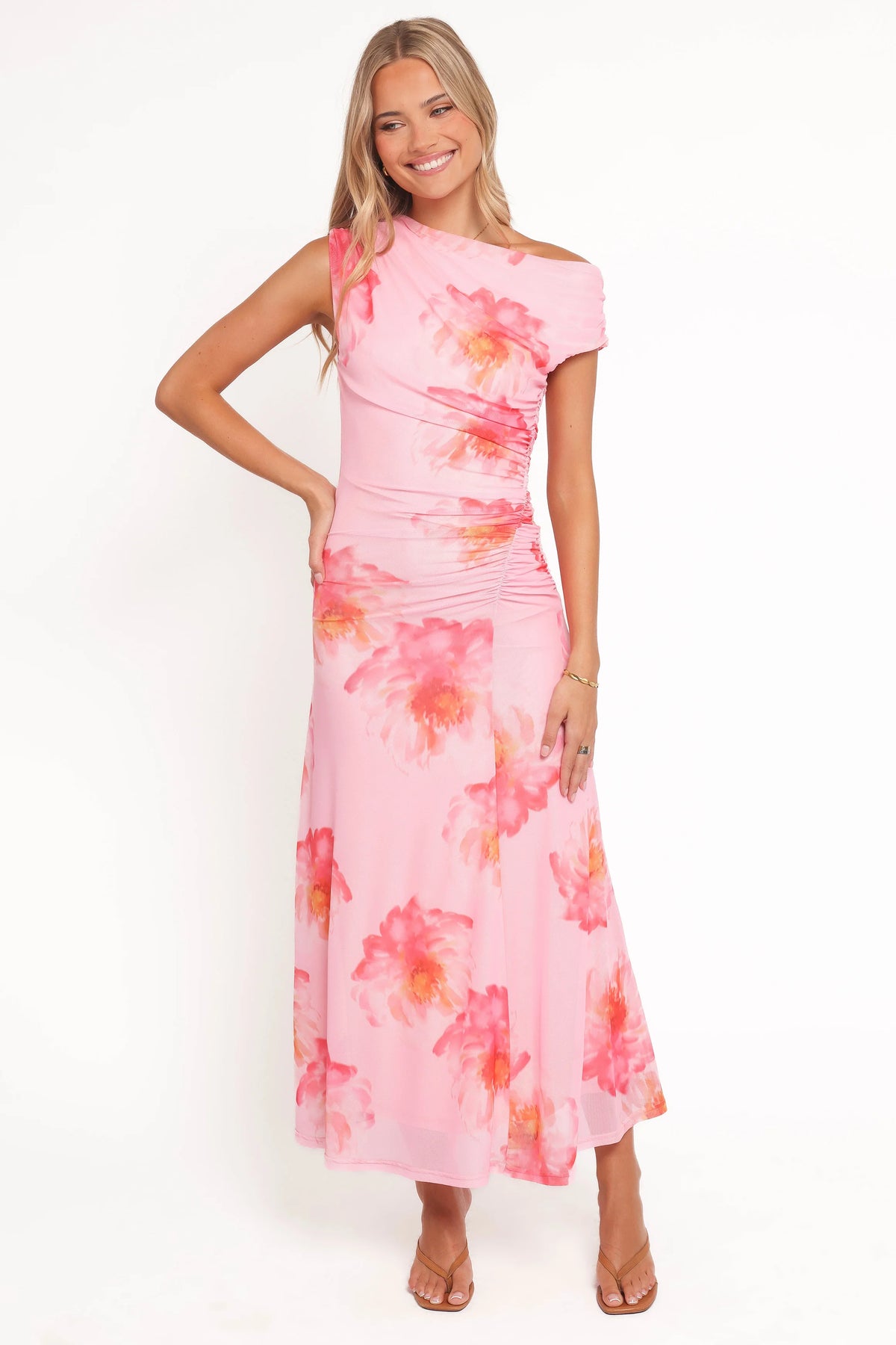 Talyne Maxi Dress Pink Floral