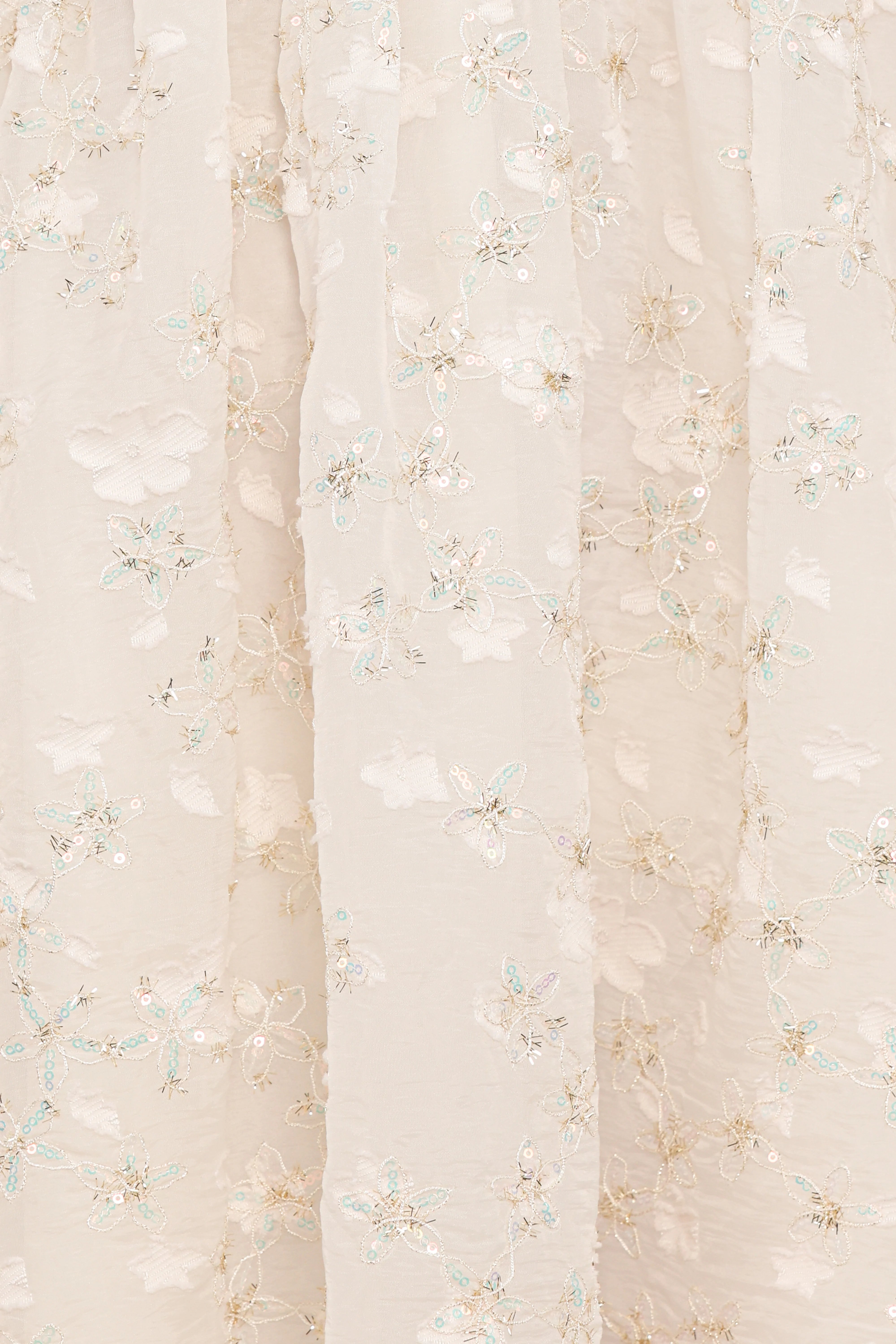 Lillan Mini Dress Ivory Sequin