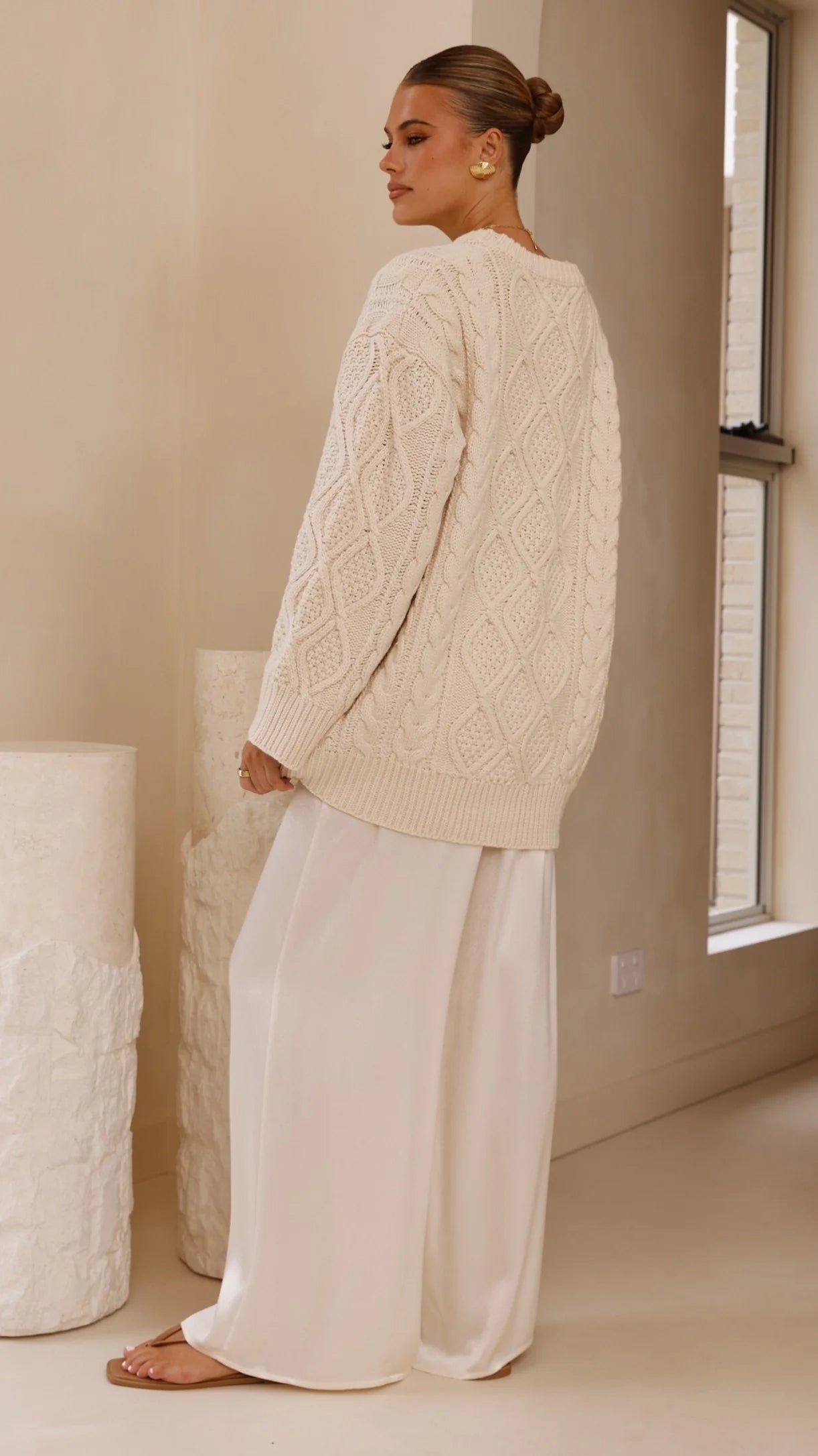 Luna Knit Sweater Cream