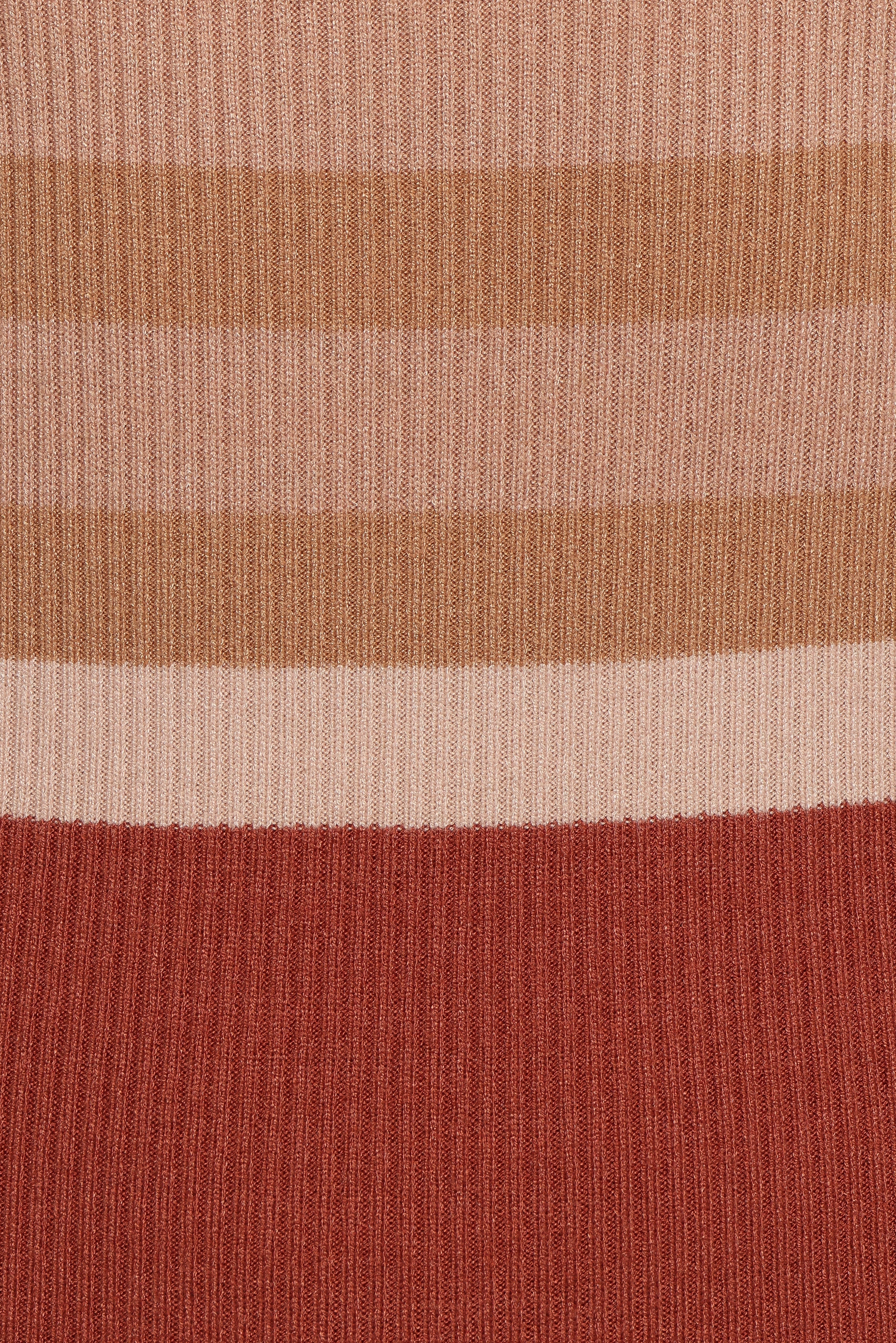 Colten Long Sleeve Knit Dress Brown Stripe