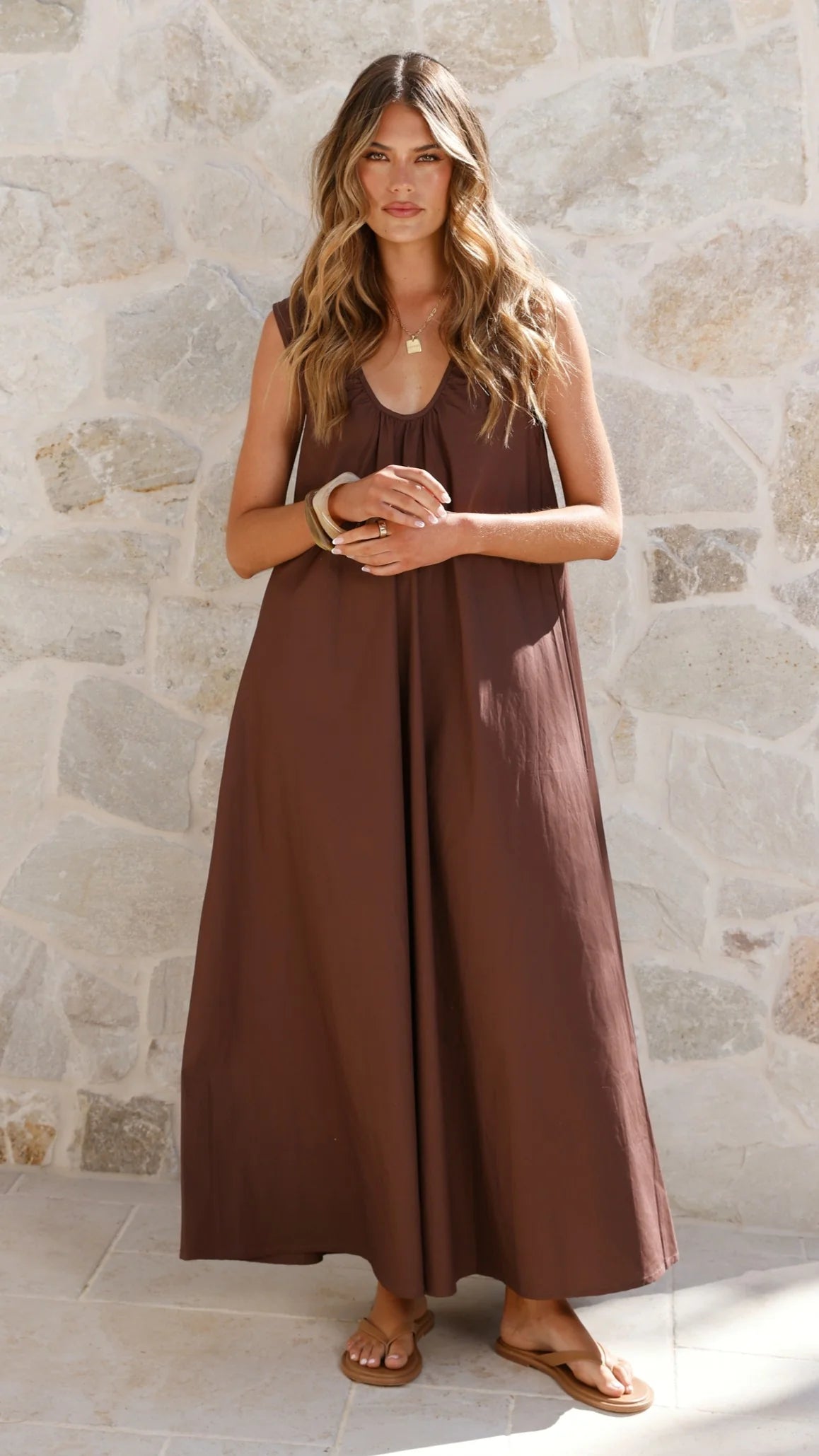 Scout Maxi Dress Chocolate