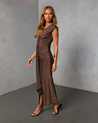 Twilight Plunge Maxi Dress