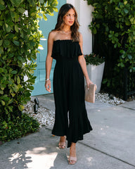 Merida Strapless Smocked Jumpsuit