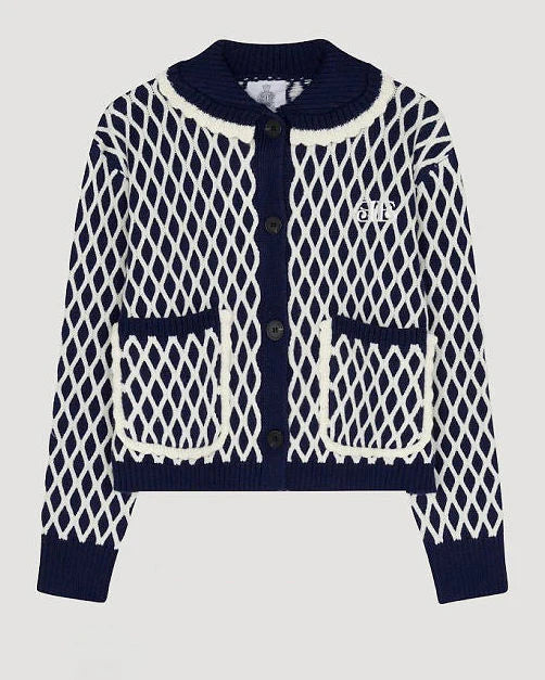 Jacqueline Diamond Print Cardigan
