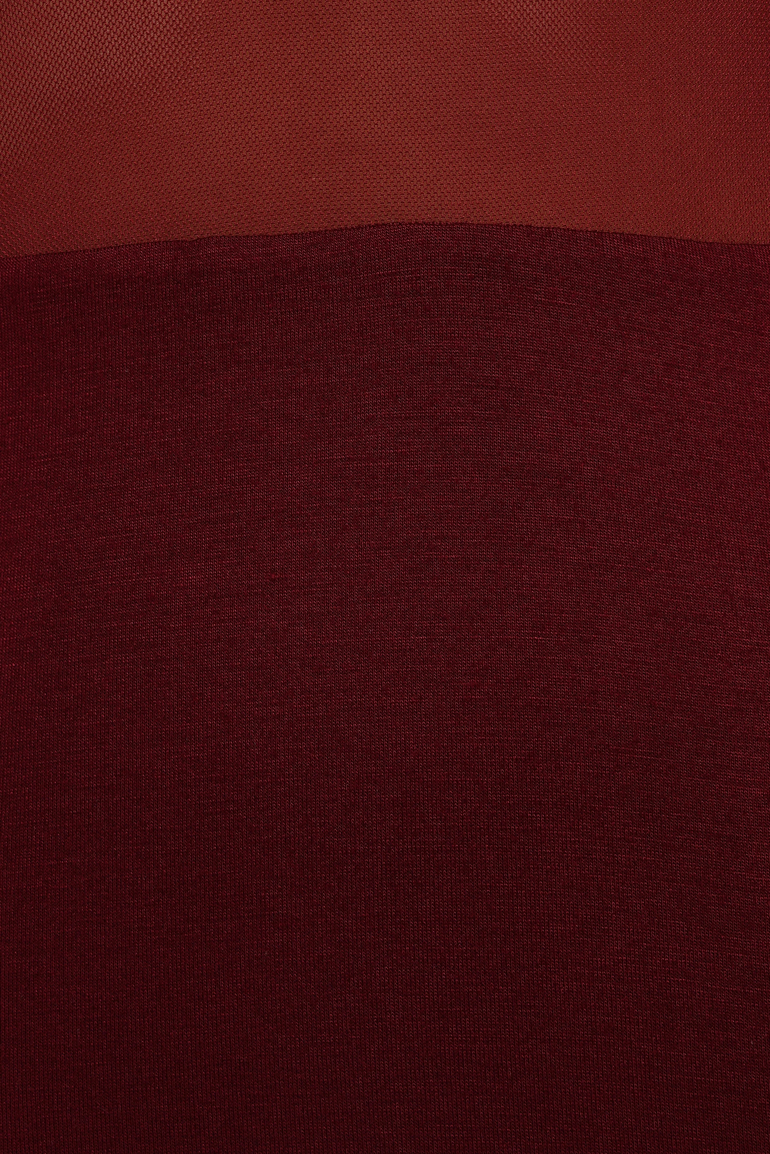 Farrow Long Sleeve Midi Dress Wine