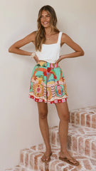 Eliana Shorts Carnival Print