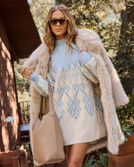 Winter Cozy Longline Faux Fur Coat