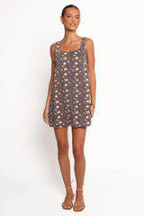 Abbott Mini Dress Brown Floral