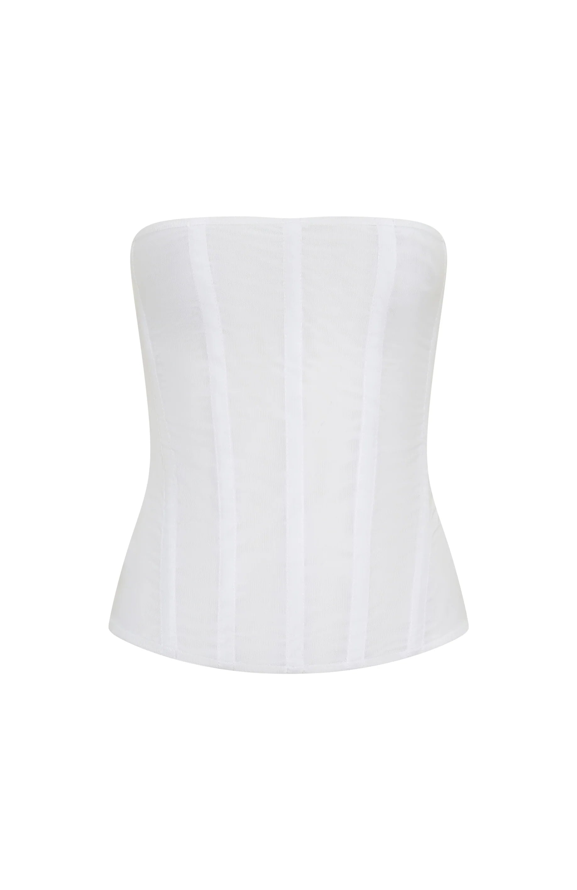 Tell Me A Secret Strapless Bustier White