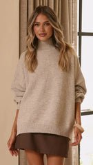 Harita Knitted Sweater Oatmeal