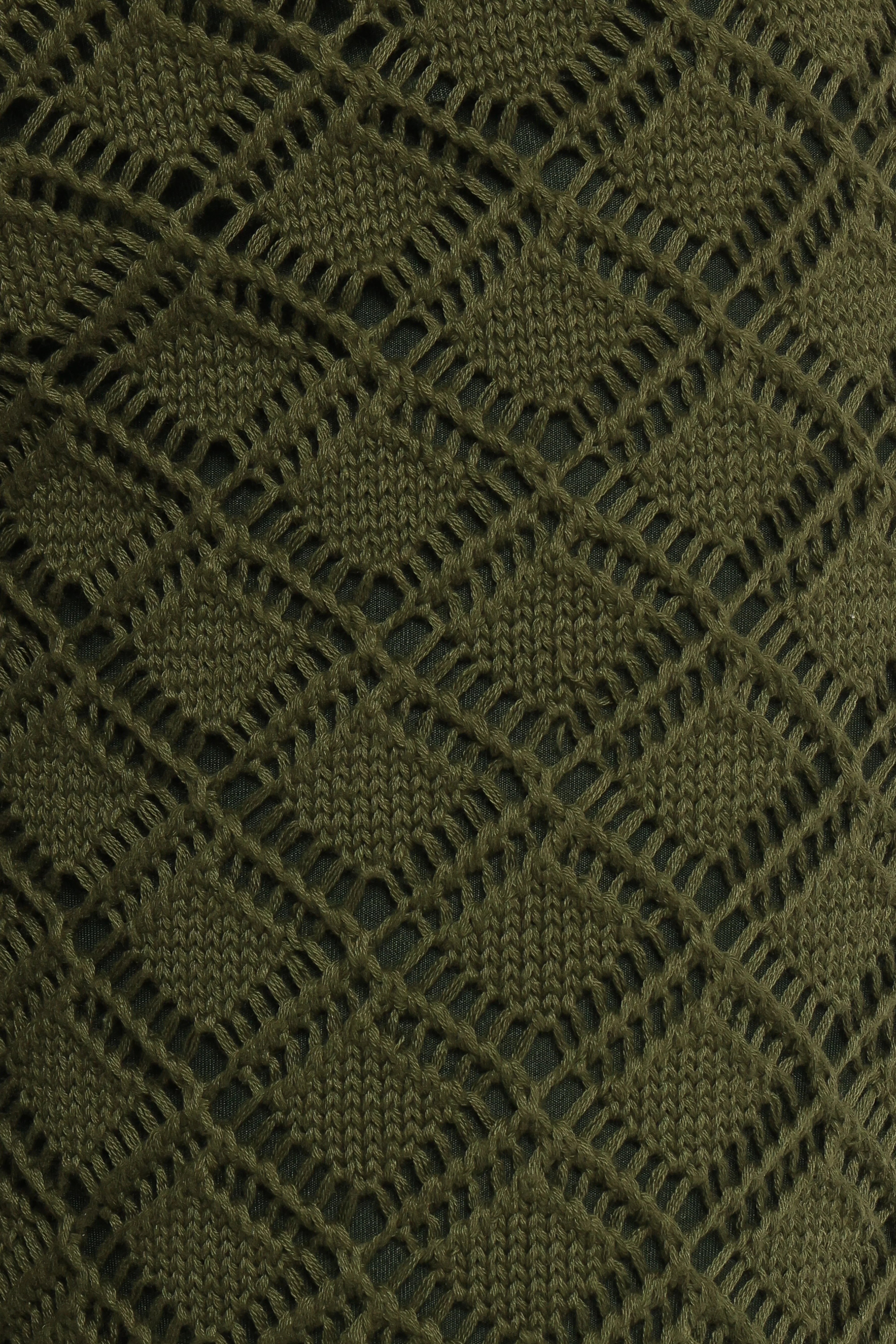 Sable Textured Knit Top Olive