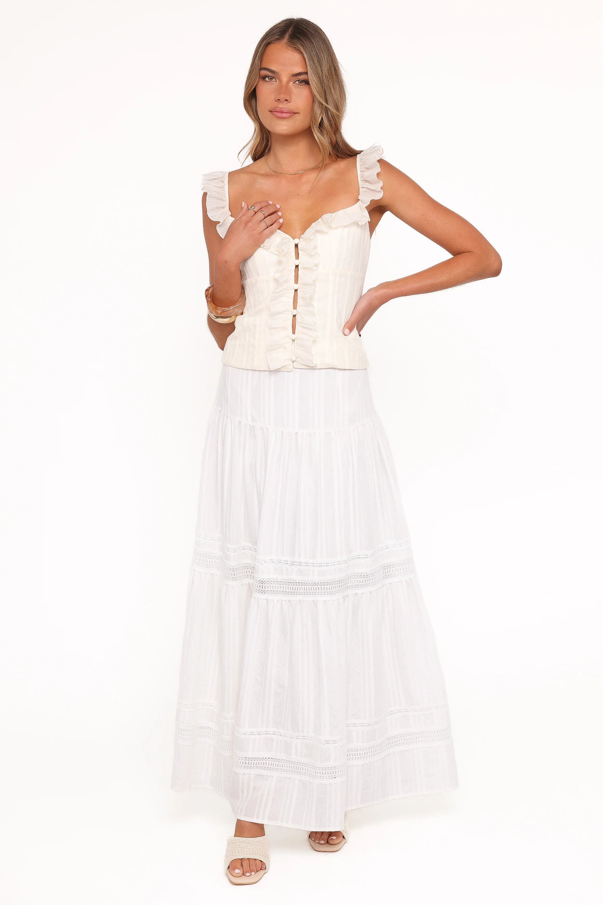Eulalie Corset Top Cream