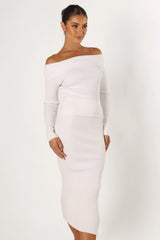 Charlotte Knitted Set White