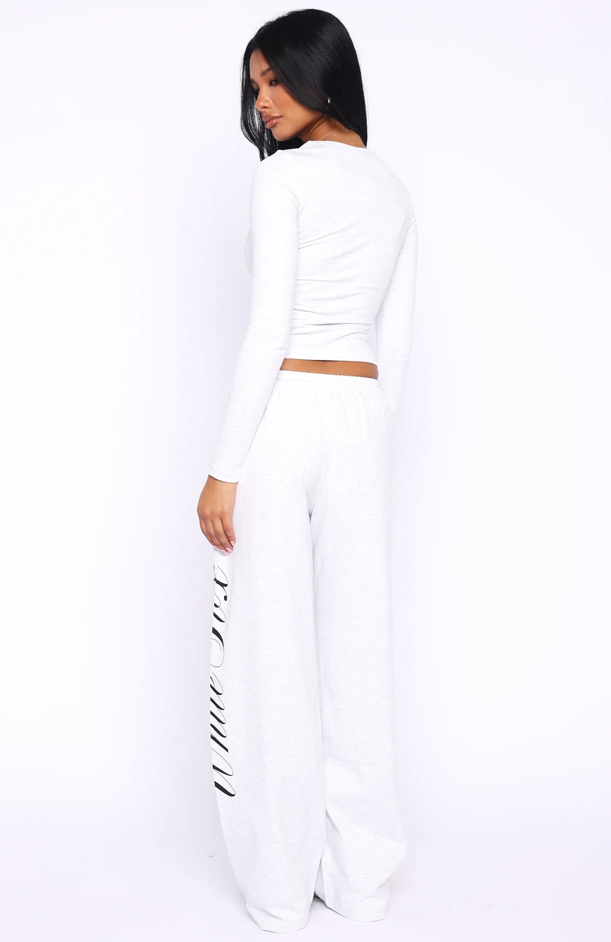 Luxurious Girl Track Pants Grey Marle