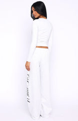 Luxurious Girl Track Pants Grey Marle