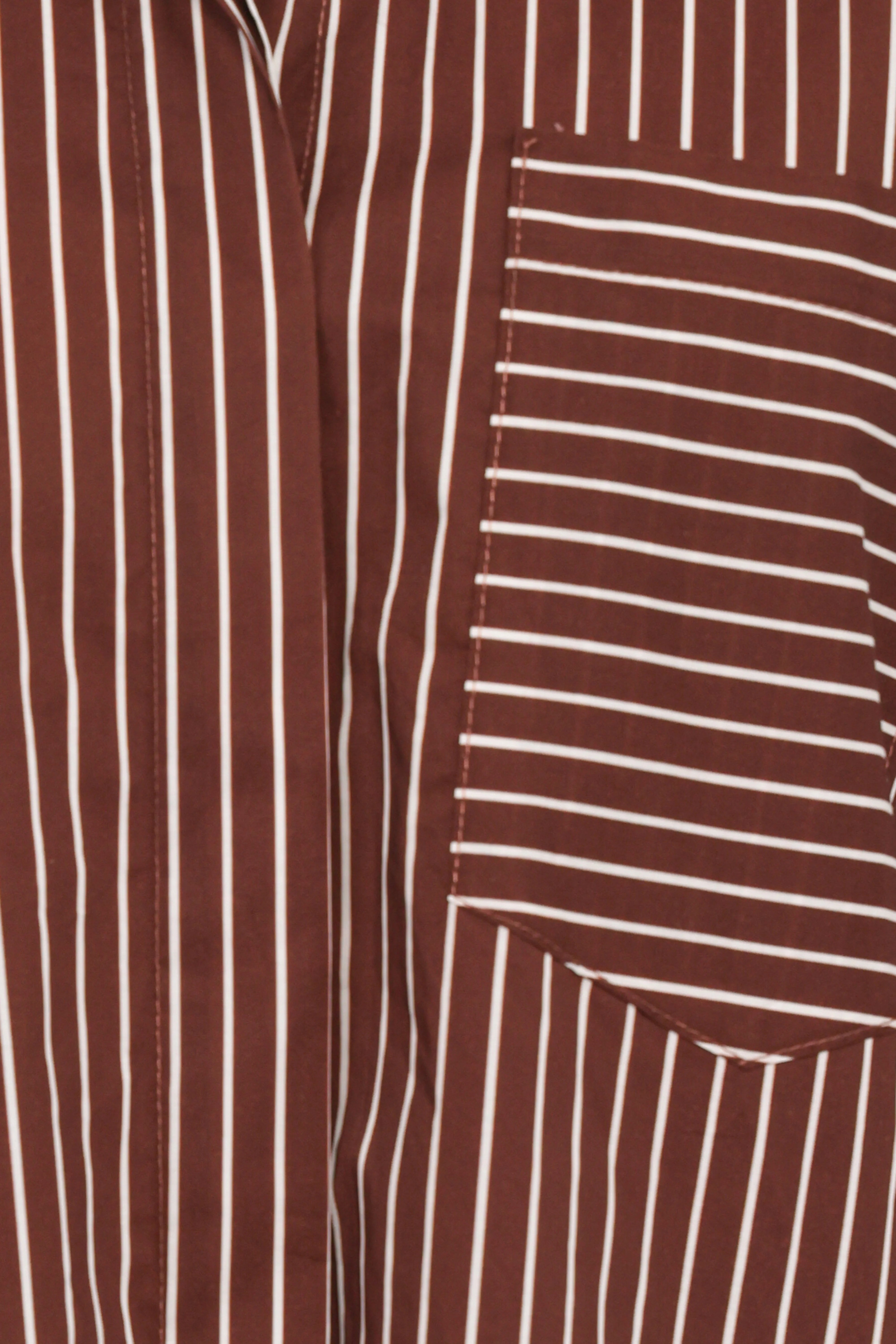 Darya Shirt Chocolate Stripe