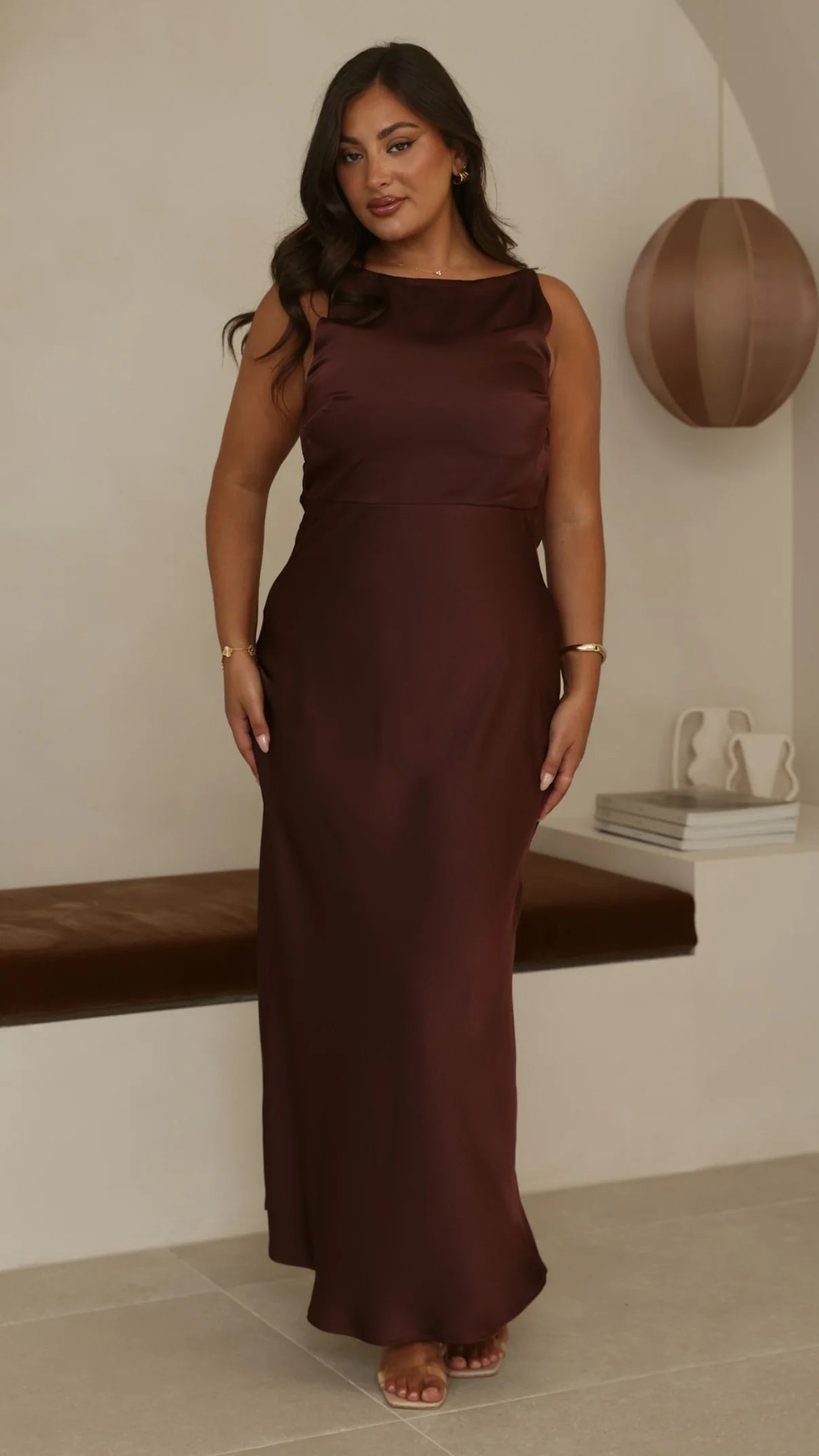 Sia Maxi Dress Chocolate