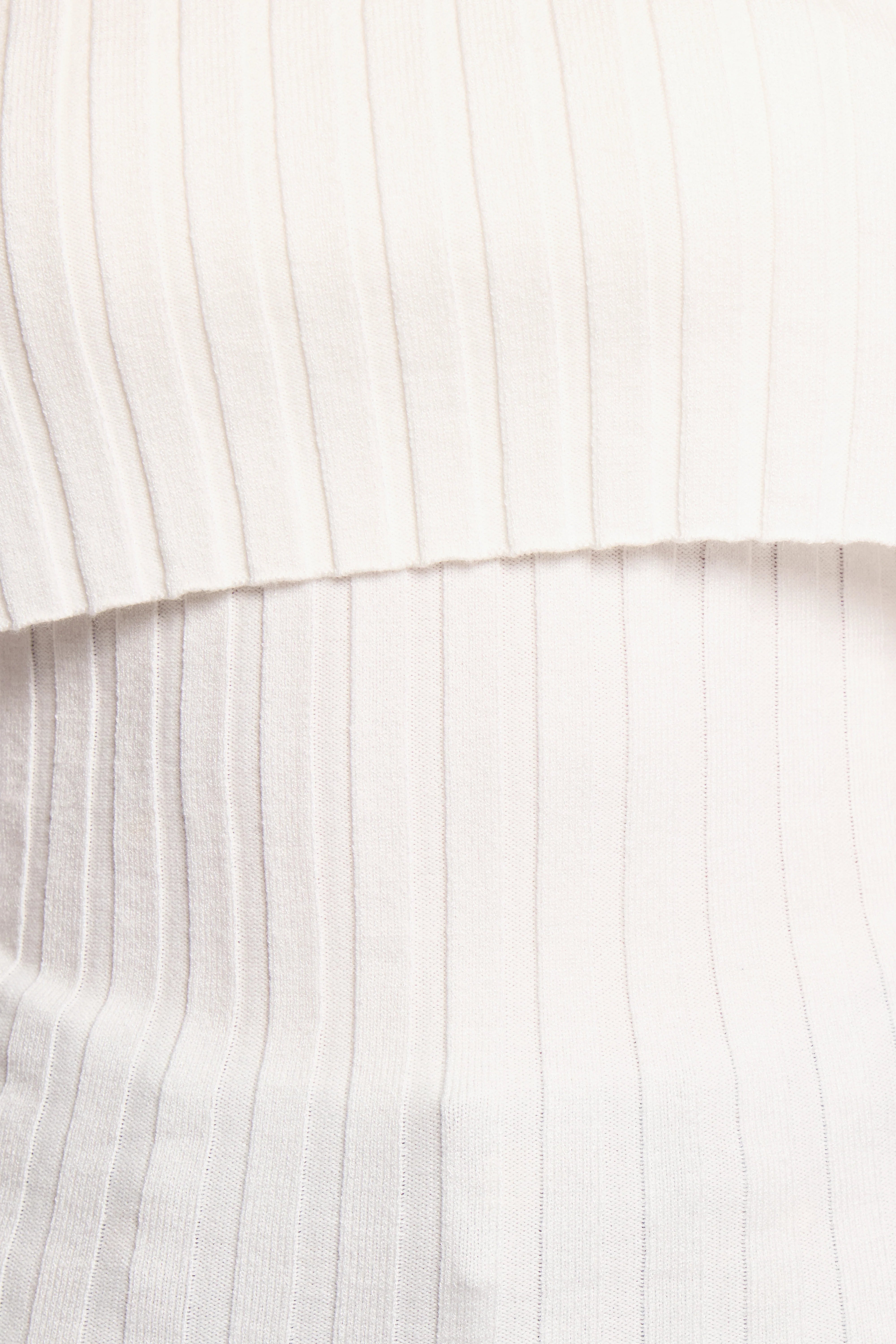 Inora Off Shoulder Knit Top White