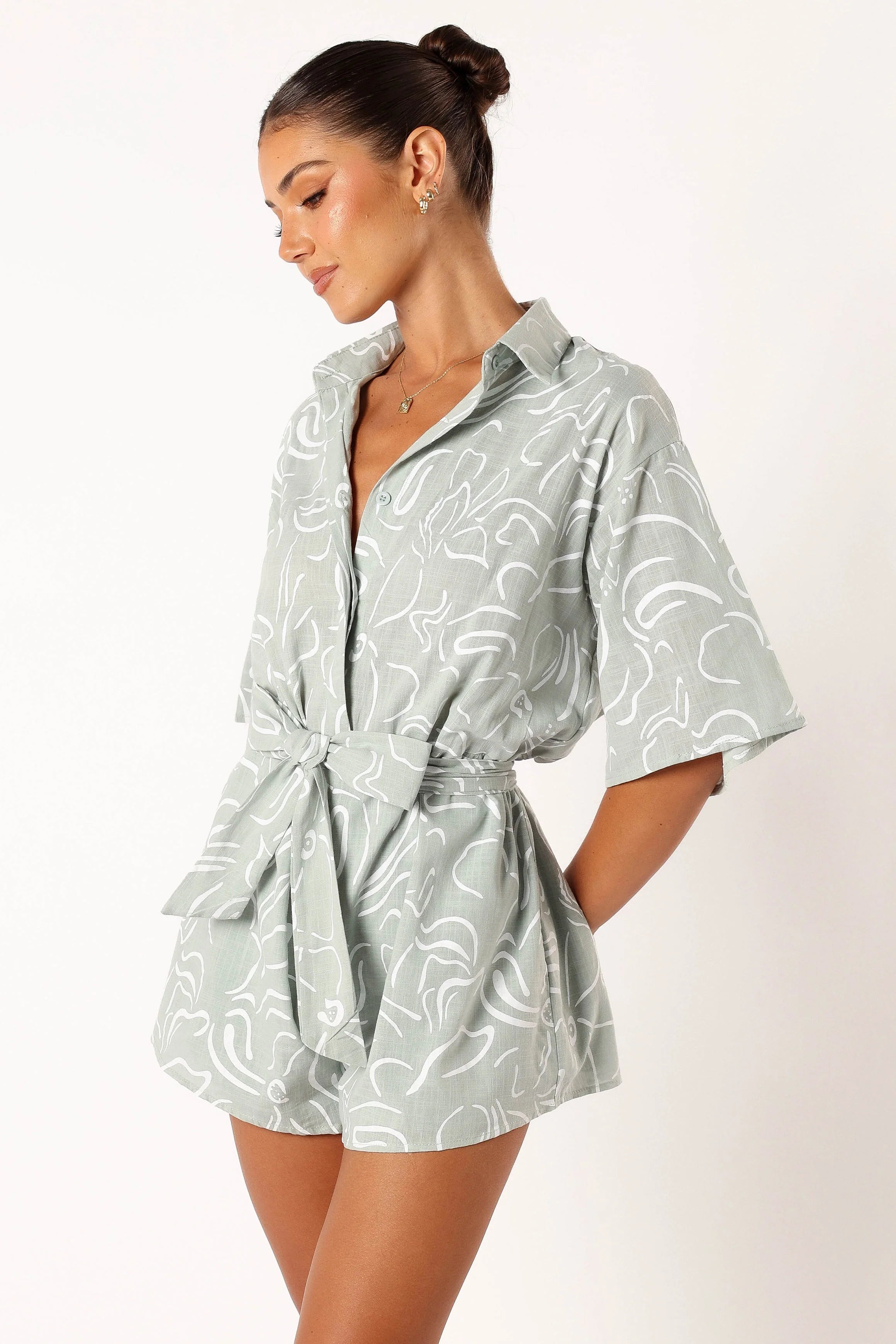 Kellie Romper Sage