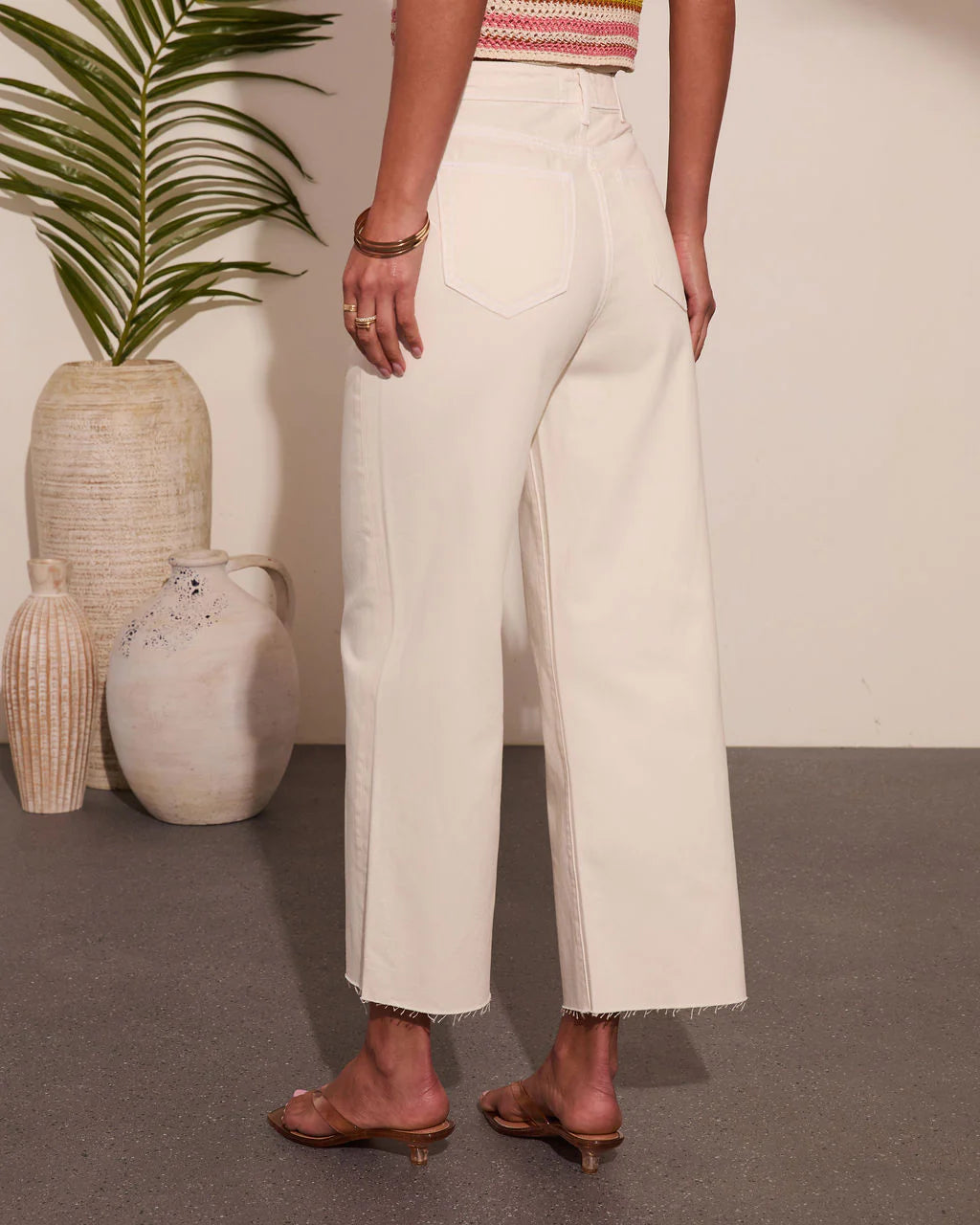 Elara High Waisted Wide Leg Jeans