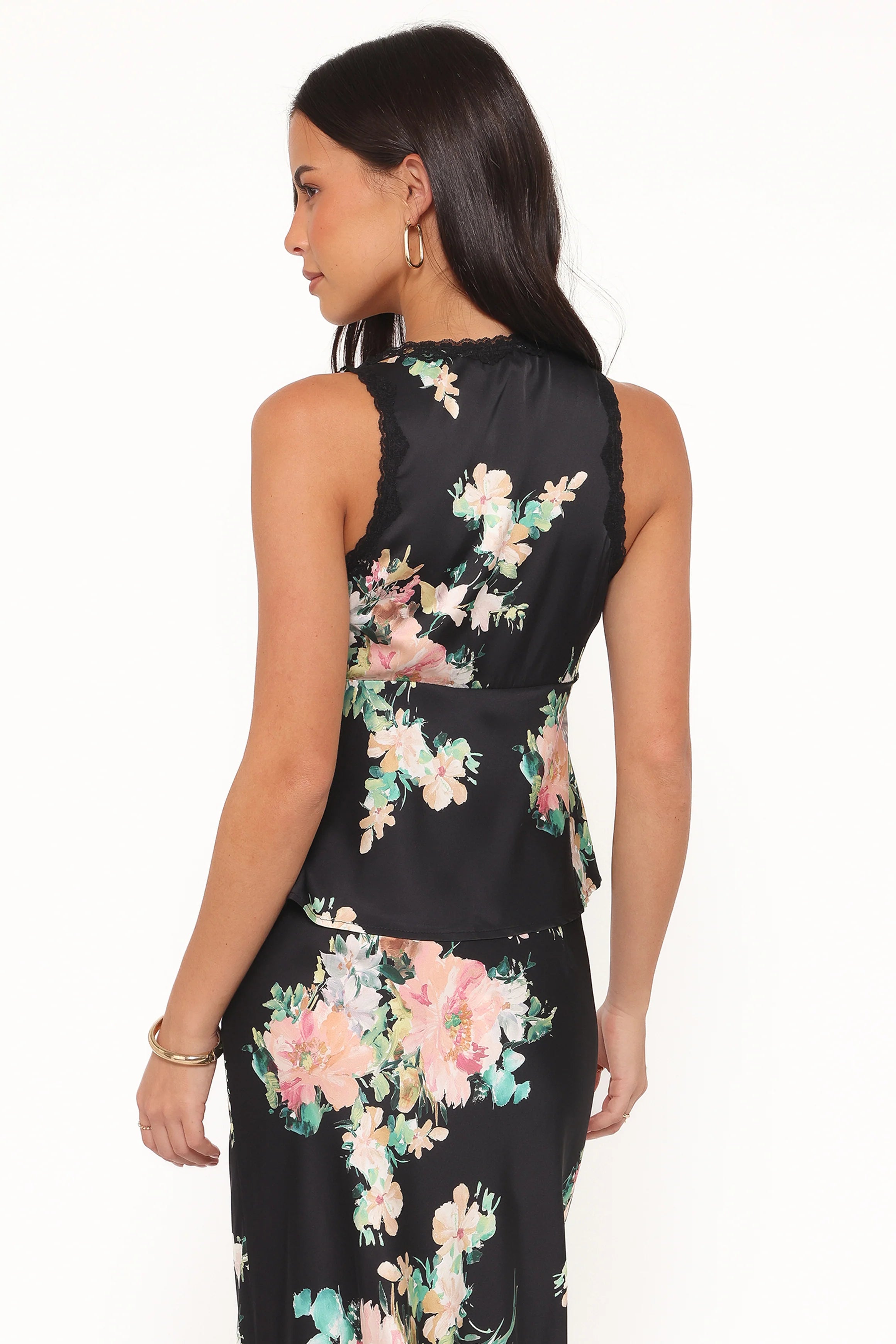 Kelso Top Black Floral