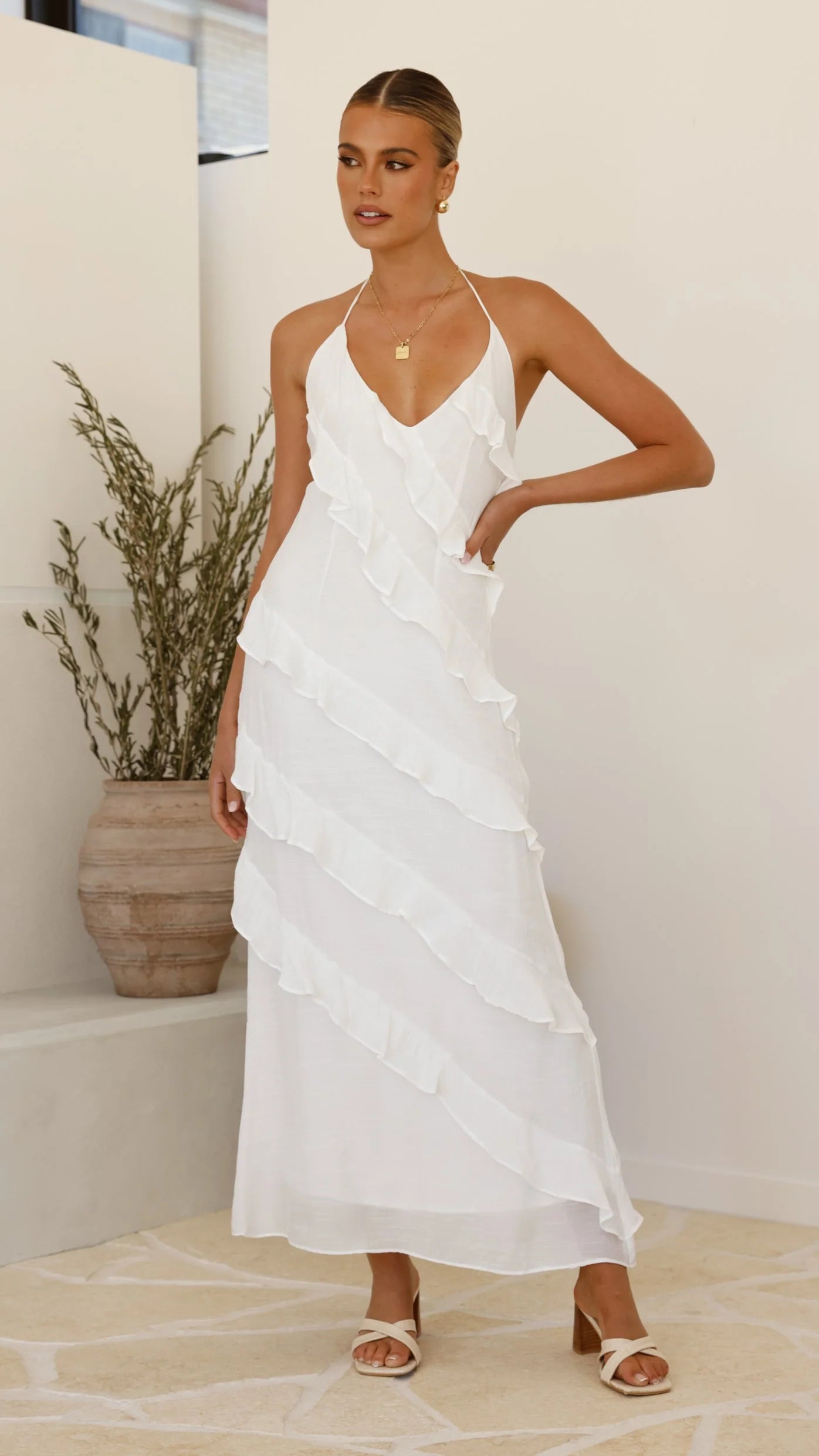 Sophia Maxi Dress White