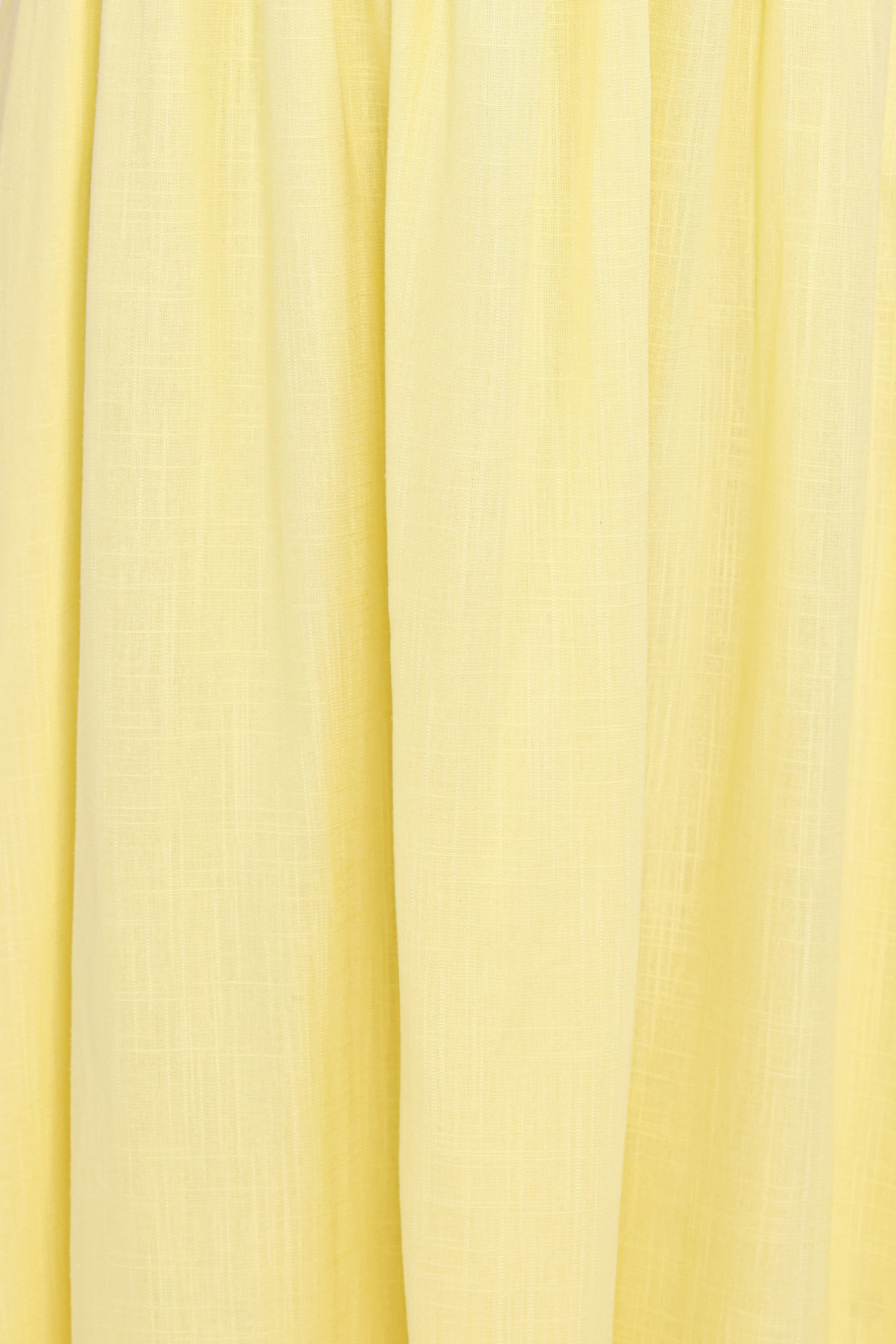 Kayt Strapless Dress Butter Yellow