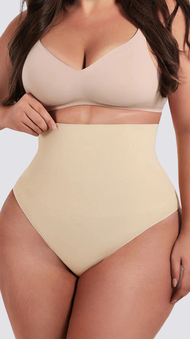 BZEZ Mid Fit Control Thong Bare