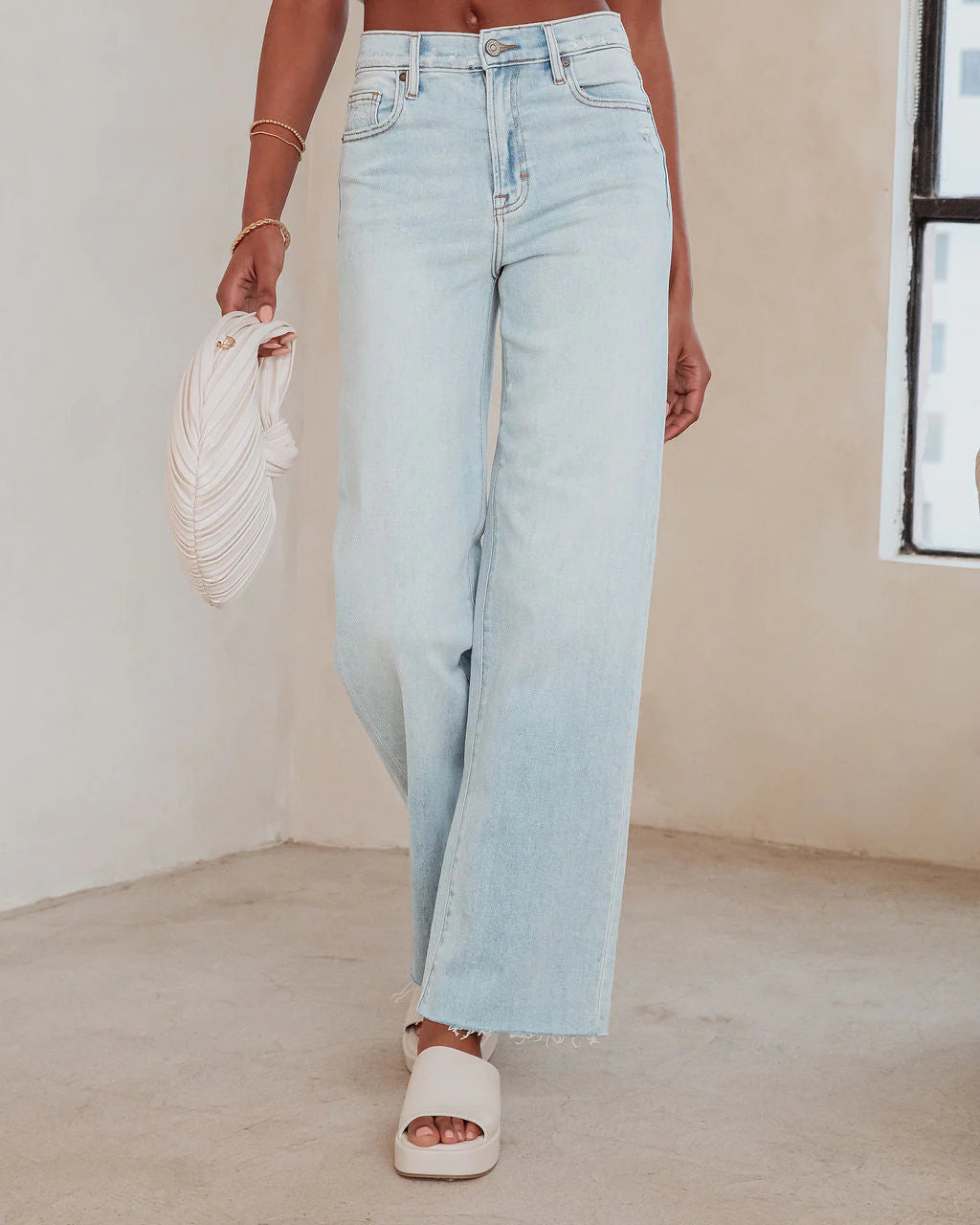 Logan Super Stretch High Rise Relaxed Jeans