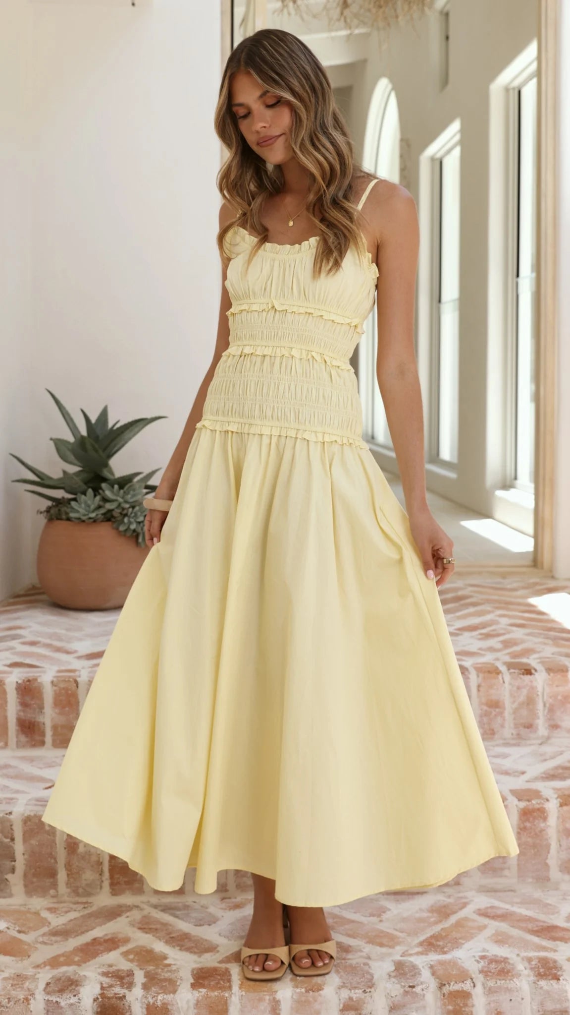 Vida Maxi Dress Yellow