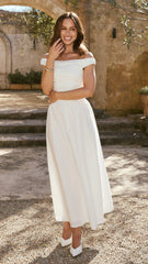 Immy Midi Dress White
