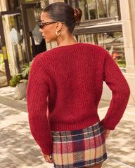 Early Chill Ribbed Knit Cardigan