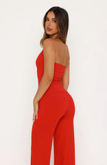Studio 17 Lila Halter Top Red