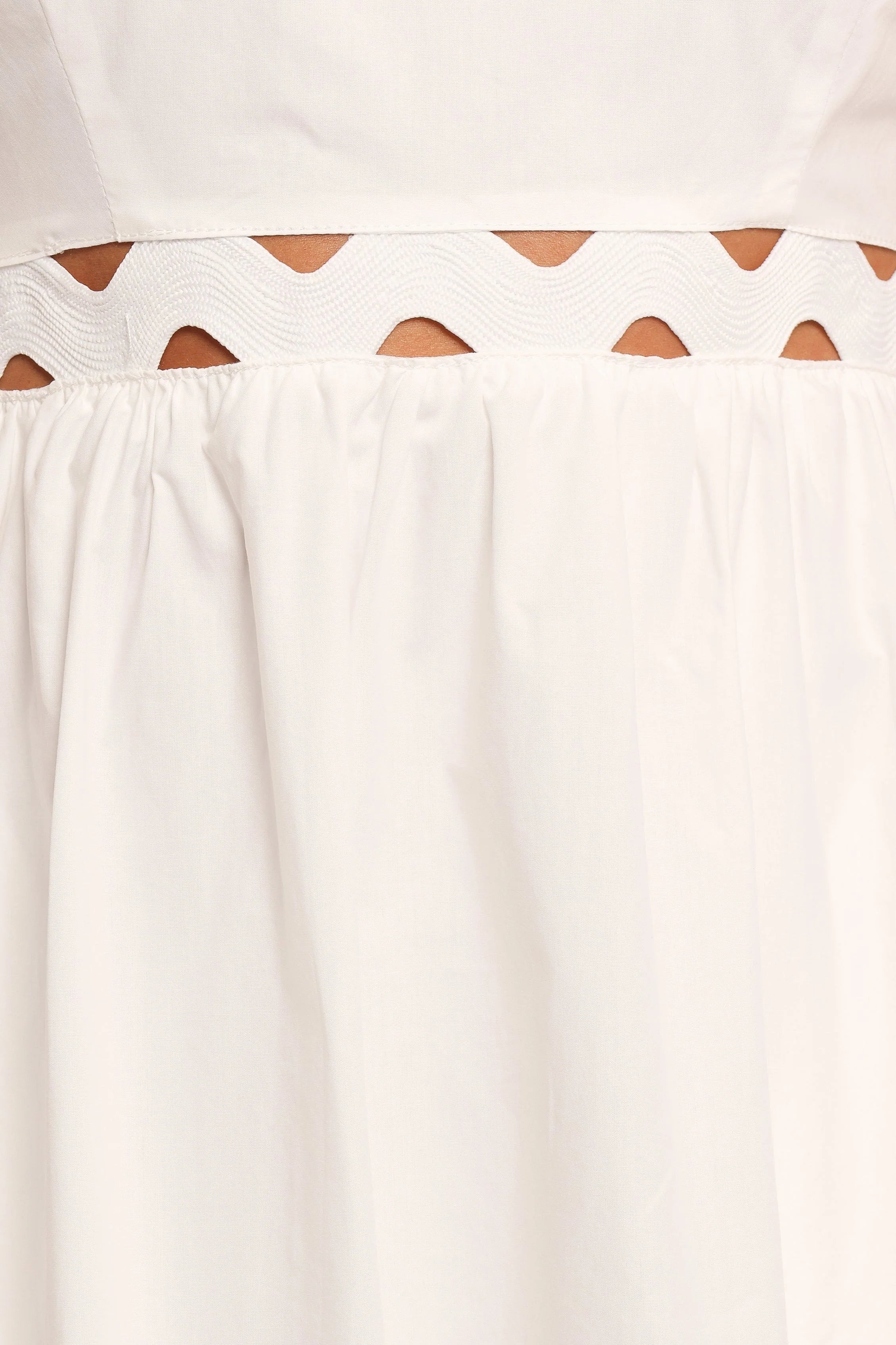 Angelus Midi Dress White