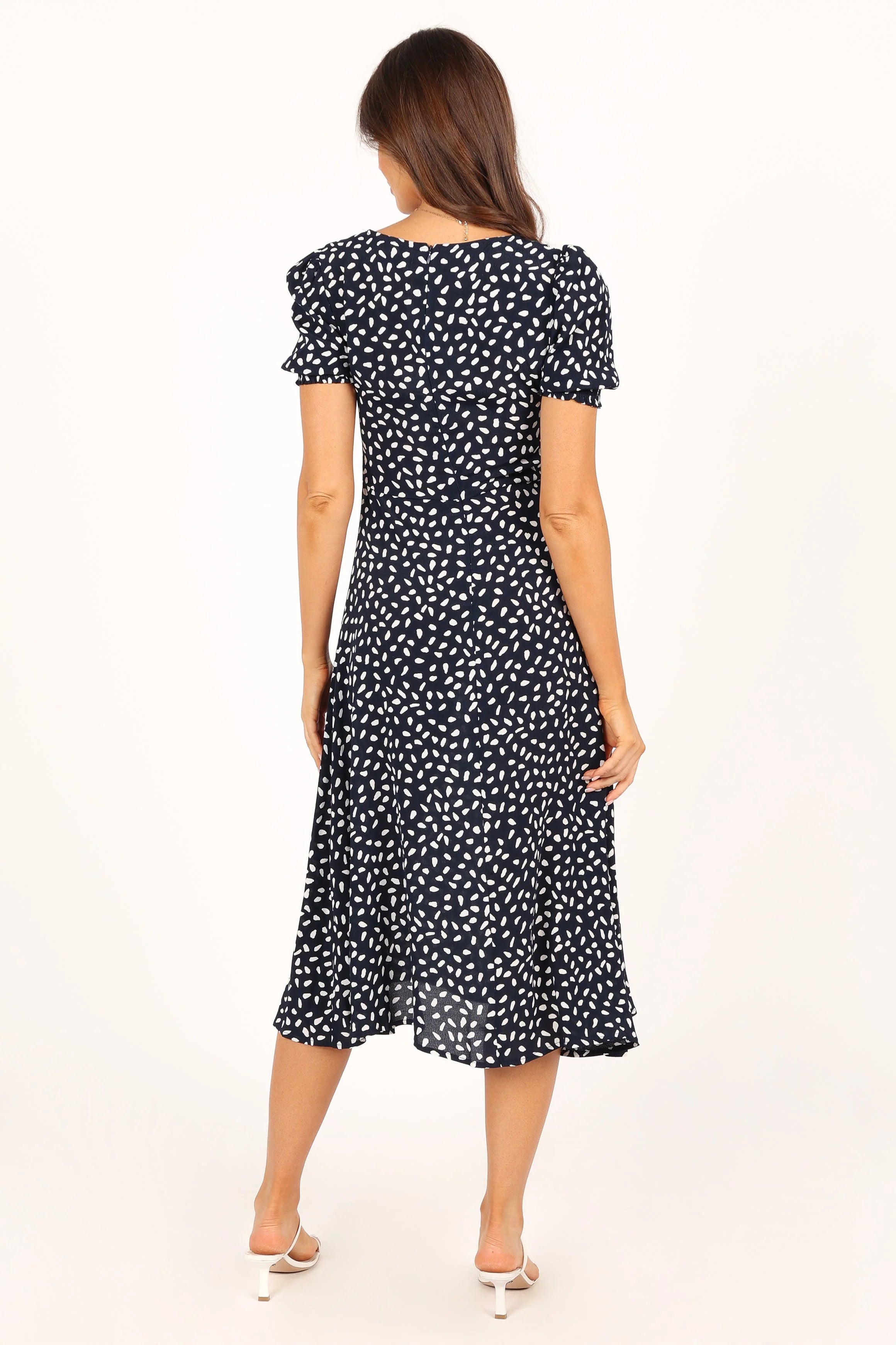 Franklin Dress Navy Print