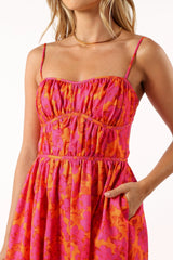 Kelani A Line Midi Dress Ambrosia