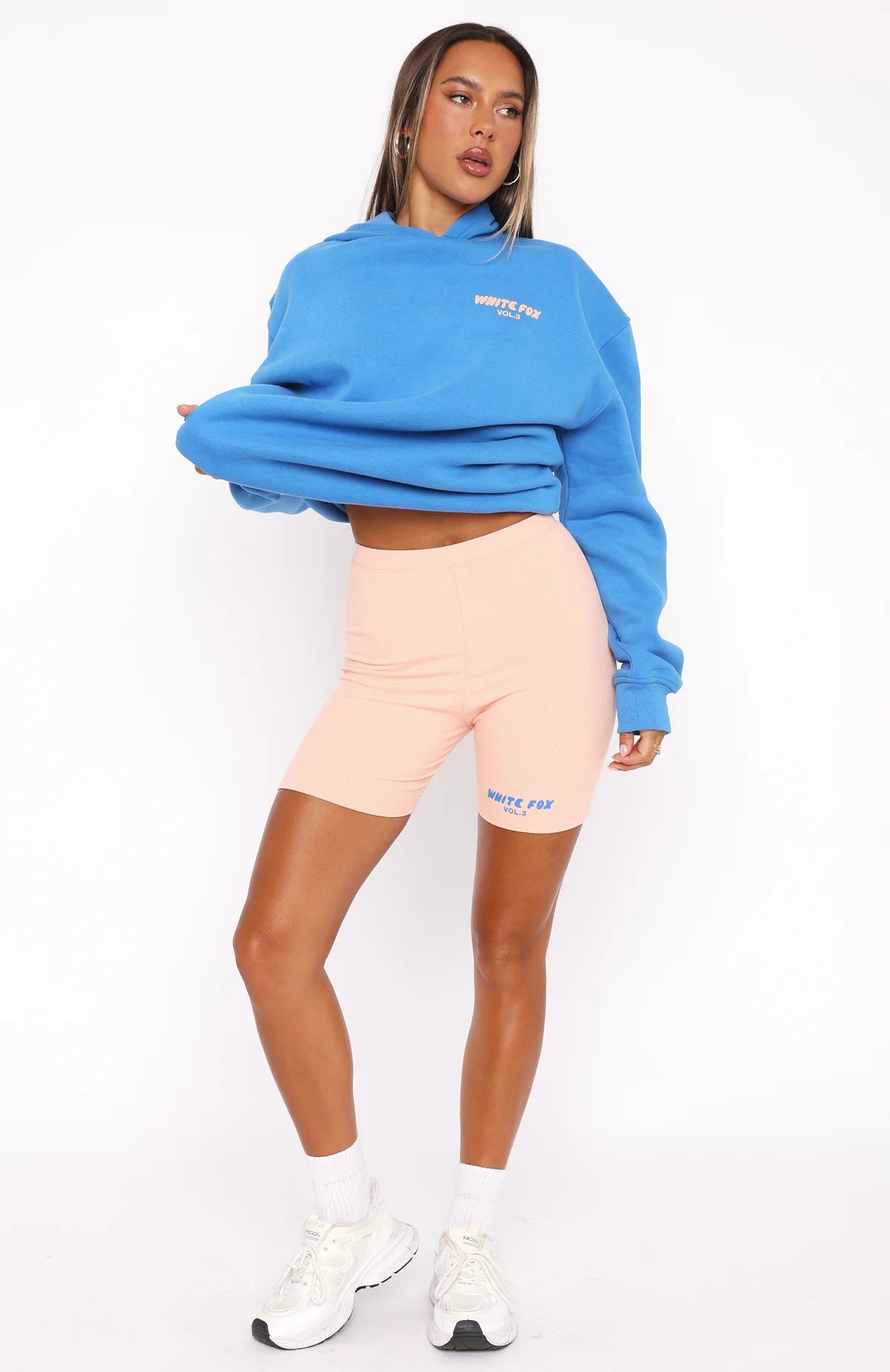 Offstage Ribbed Bike Shorts Apricot Ice