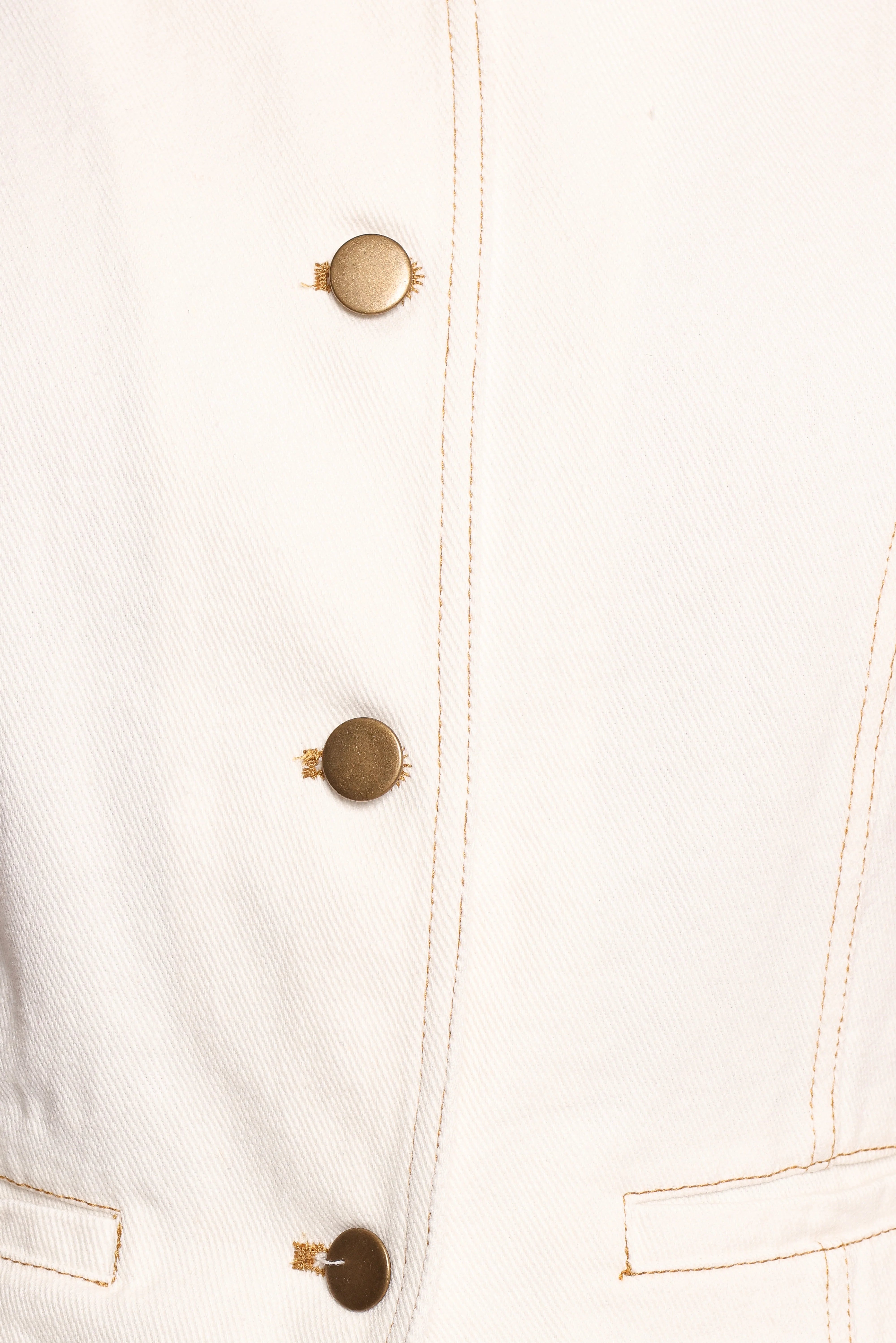 Kristy Denim Vest White